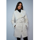 manteau femme  salsa long shearling coat