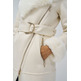 manteau femme  salsa long shearling coat