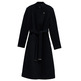 manteau femme  salsa long wool peacoat with belt