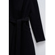 manteau femme  salsa long wool peacoat with belt