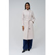 manteau femme  salsa long wool peacoat with belt