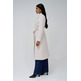 manteau femme  salsa long wool peacoat with belt