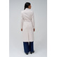 manteau femme  salsa long wool peacoat with belt