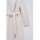 manteau femme  salsa long wool peacoat with belt