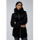 manteau femme  salsa velvet-effect puffer coat