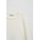 maillot femme  salsa jeans knit sweater with shimmer slee