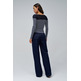 maillot femme  salsa jeans sweater with sheer upper detai