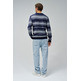 maillot homme  salsa jeans knit sweater melange effect