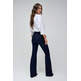 pantalon femme  salsa secret chino flare with detail