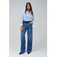 jeans femme  salsa jeans wide leg in denim