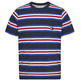 t-shirt homme  th tjm reg flag stripe tee