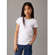 t-shirt fille  ck ck signage slim ss t-shirt