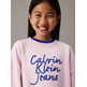 sweat-shirt fille  calvin klein handw logo embr cn sweatshirt