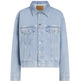 manteau femme  calvin klein boxy denim jacket