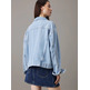 manteau femme  calvin klein boxy denim jacket