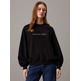 femme chenille singelogo crewneck beh