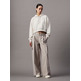 pantalon femme  calvin klein relaxed leg tailored pant