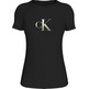 t-shirt femme  calvin klein gradient ck slim tee