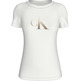 t-shirt femme  calvin klein gradient ck slim tee