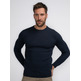 maillot homme  petrol men knitwear round neck basic