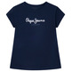 t-shirt fille  pepe jeans hana glitter s/s n