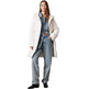 manteau femme  ck logo belt long puffer