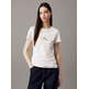 t-shirt femme  calvin klein gradient ck slim tee