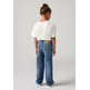 jeans fille  levi's junior lvg wide leg w/ destruction